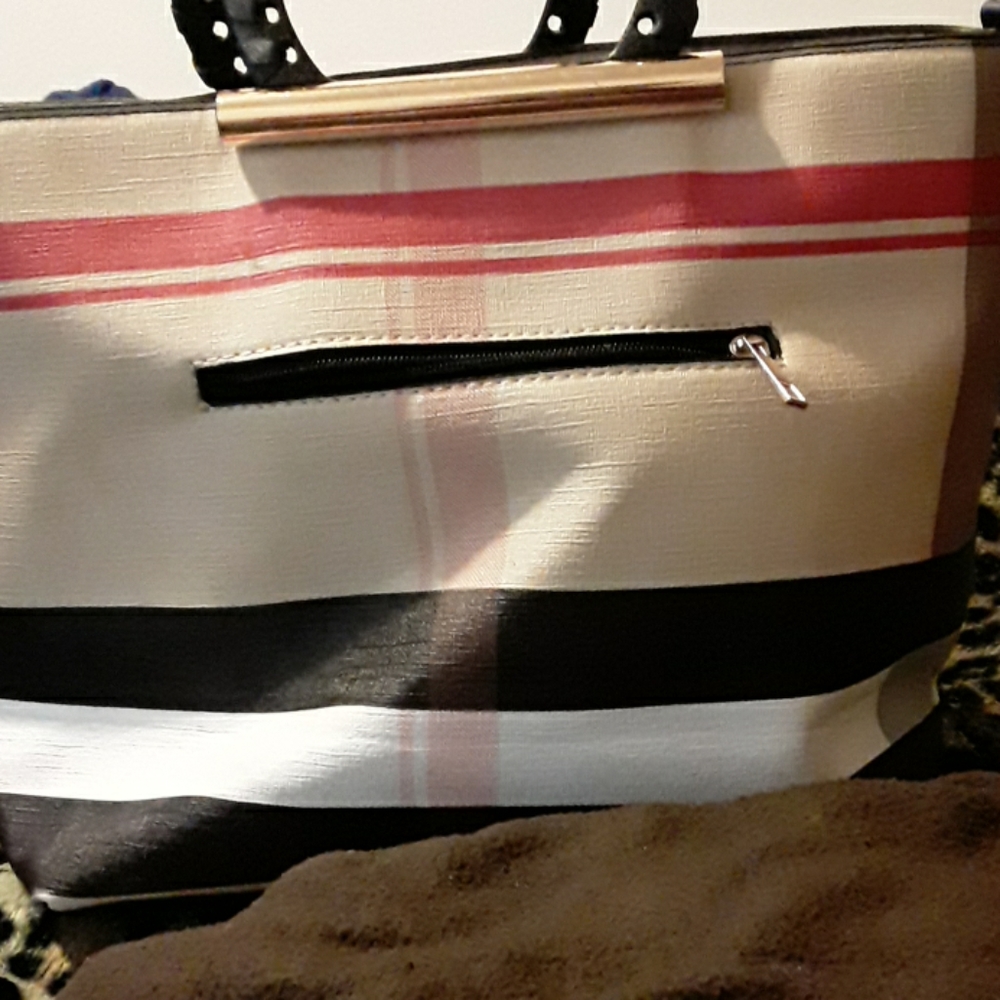 Multi colored handbag